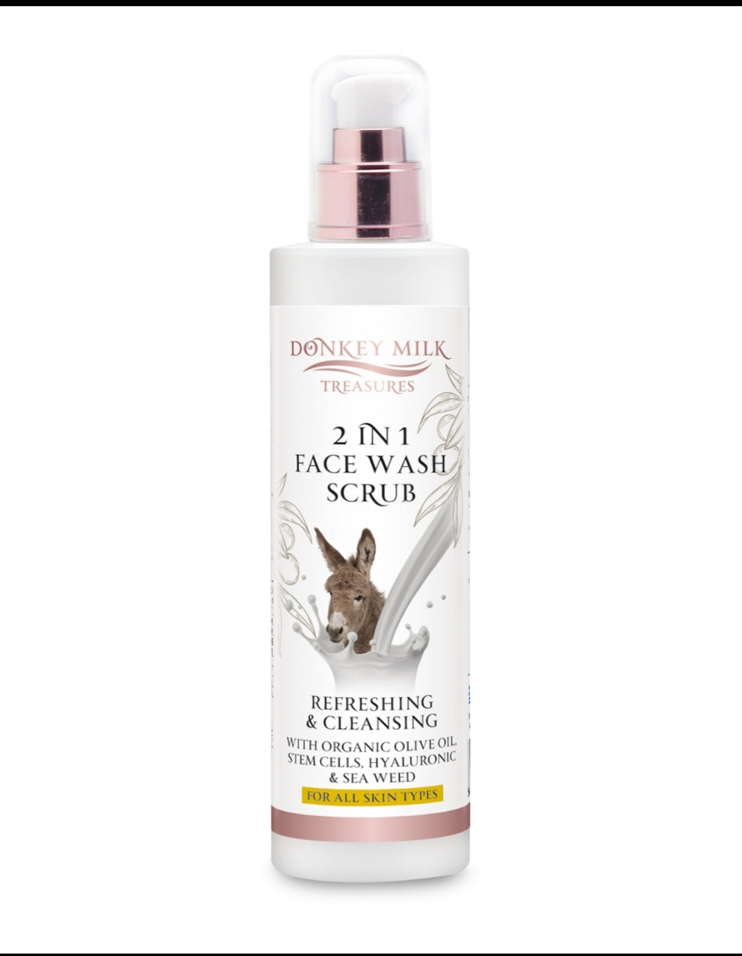 Donkey Milk Treasures 2-in-1 Face Wash & Scrub – 250ml